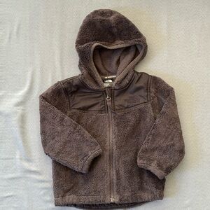 The North Face Dark Grey Baby Toddler Fleece Full Zip Jacket Hoodie 12-18 months